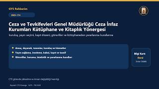 BKD174 | Sosyal Çalışmacı: Kütüphane ve Kitaplık Yönergesi | Bilgi Kartı Dersi