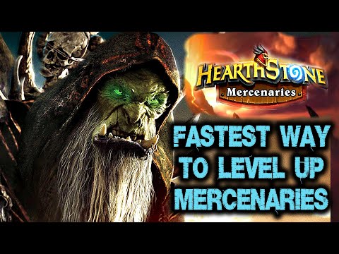 The FASTEST WAY to LEVEL UP NEW Mercenaries | HEARTHSTONE MERCENARIES