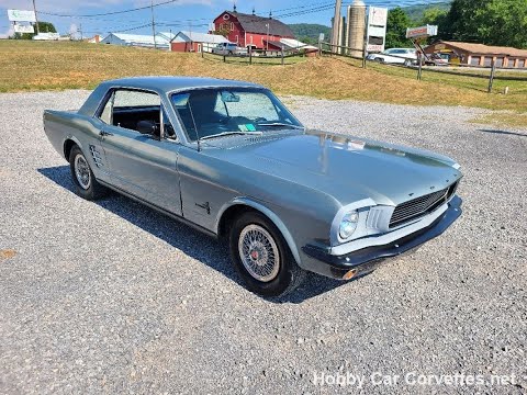 1966 Gray Ford Mustang For Sale Video