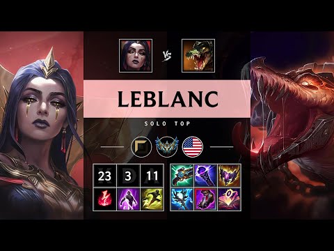 LeBlanc Top vs Renekton - NA Challenger Patch 25.09