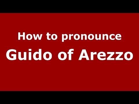 How to pronounce Guido of Arezzo (Italian/Italy) - PronounceNames.com