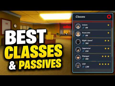 BEST CLASSES GUIDE (ALL CLASSES & PASSIVES) in SHRED THE SECRETS Roblox
