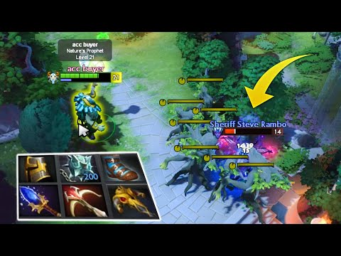 Nisha Awesome Block and Teleport plays with Nature prophet safelane