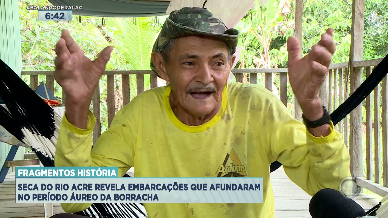 FRAGMENTOS HISTÓRIA: SECA DO RIO ACRE REVELA EMBARCAÇÕES QUE AFUNDARAM NO PERÍODO ÁUREO DA BORRACHA