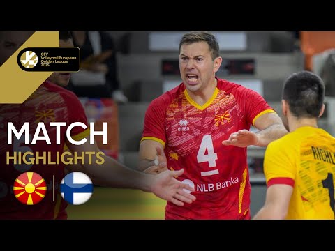 Highlights | North Macedonia vs. Finland - CEV Volleyball European Golden League 2025 | Men