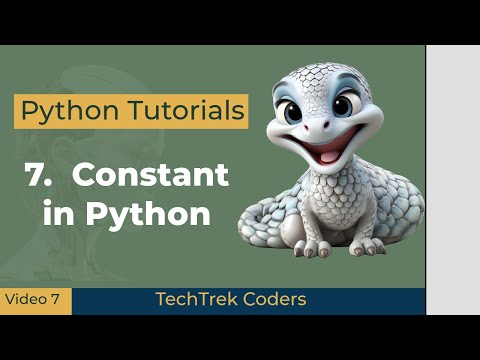 Python Tutorials 7 Constant In Python