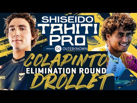 Griffin Colapinto vs Matahi Drollet | SHISEIDO Tahiti Pro - Elimination Round Heat Replay