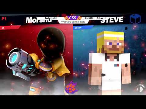 Clemson Smash Series 27 - Winners Semis - lolyoshi (Mii Gunner) vs. PHNM | Adachi (Steve) - SSBU