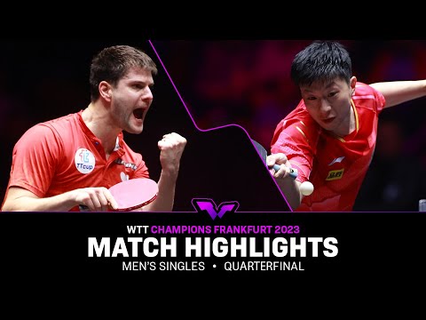 Ma Long vs Dimitrij Ovtcharov | MS QF | WTT Champions Frankfurt 2023