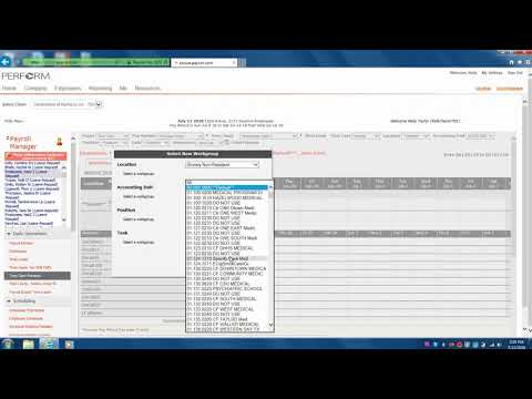 Paycor Adding A Workgroup To The Time Card