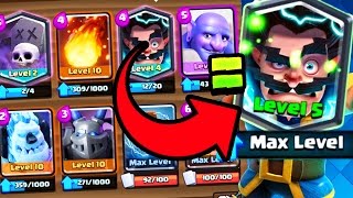 MAX Electro Wizard! Clash Royale World's First?