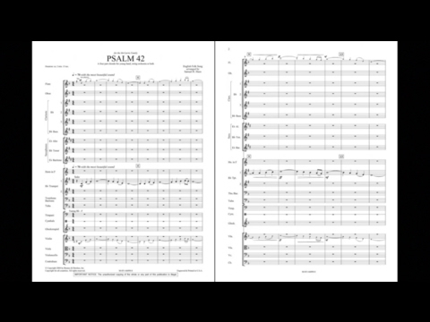 Psalm 42 arranged by Samuel R. Hazo