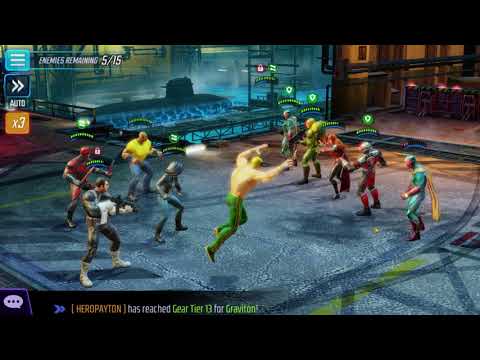 Marvel Strike Force 3 Star Heroes 7-3 with Defenders
