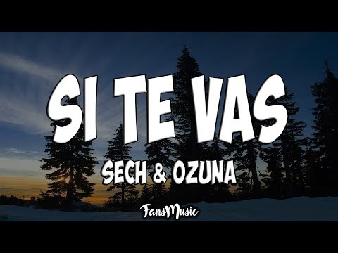 Sech, Ozuna - Si Te Vas (Letra/Lyrics)