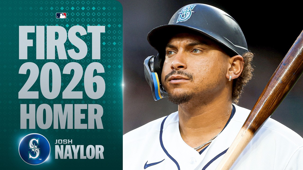 Josh Naylor deposits his first home run of 2026! (3-run blast for the Mariners) 🔱 | MLB Highlights