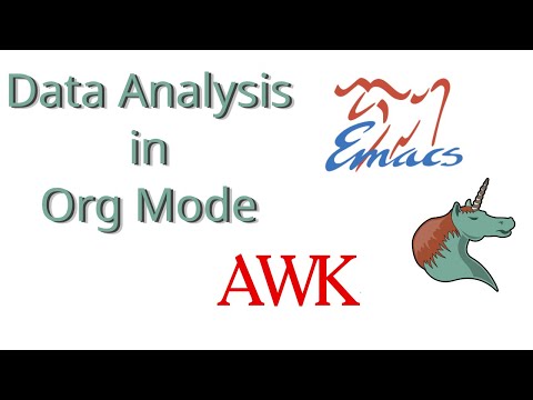 Data Analysis with Emacs Org Mode: Tables and AWK Source Blocks