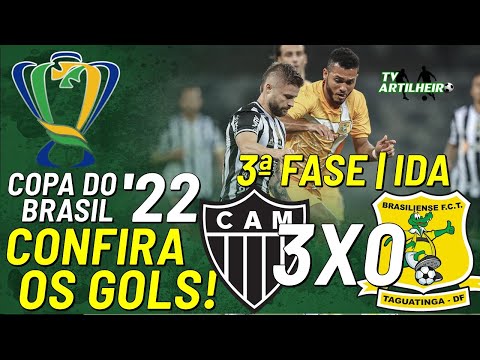 [Copa BR '22] 3ª Fase | Ida | Atlético/MG 3 X 0 Brasiliense | Confira Os Gols! | TV ARTILHEIRO