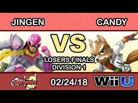 Breakthrough 2 - Jingen (Captain Falcon) Vs. Candy (Fox) Losers Finals - Smash 4