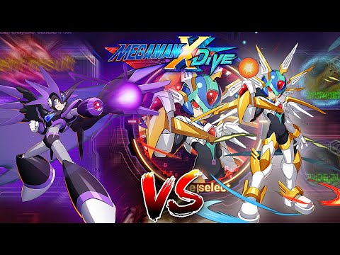 Super Bass Vs Copy X - Guild Boss | Mega Man X DiVE (Mobile Controls PvE)