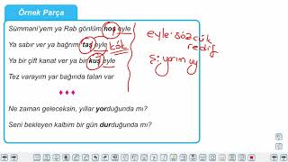 Eğitim Vadisi 9.Sınıf TDE 10.Föy Şiirde Ahenk Unsurları 1 Konu Anlatım Videoları