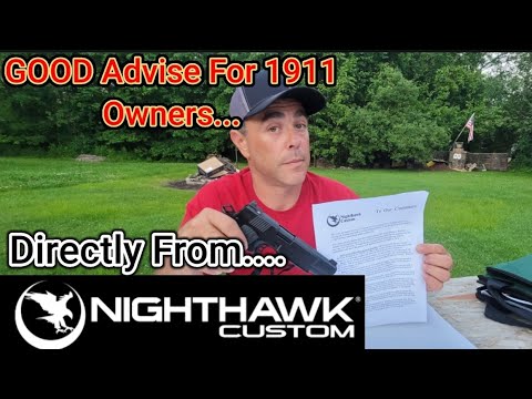 8 DOs and DON'Ts With Your 1911.... Right from the Nighthawk's Beak. (1911 fan MUST WATCH )