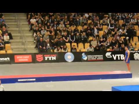 UZB Shavakatjon Jonibekov Prelim 1st Pass 2015 World Champs Tumbling