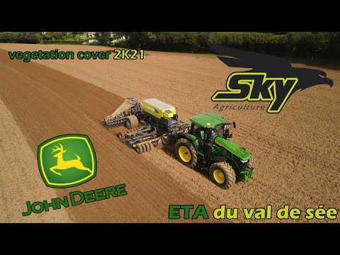 🌿🌾Semis de couverts végétaux🌿🌾ETA du val de sée🤩John Deere 7R310//SKY MaxiDrill W6020🤩🇫🇷