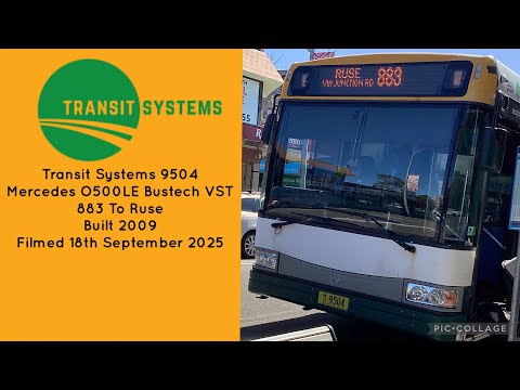 Transit Systems (9504) Mercedes O500LE Bustech VST 883 To Ruse