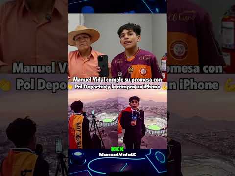 Manuel Vidal cumple su promesa con Pol Deportes y le compra un iPhone 💪👏#poldeportes #manuelvidal