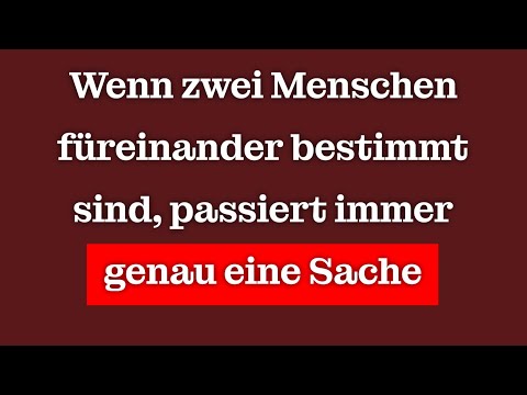 When two people are meant for each other, exactly one thing always happens.