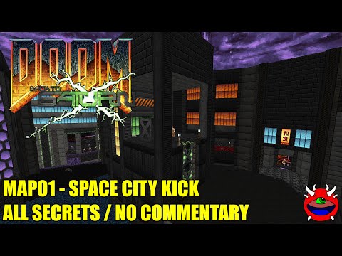 Doom 2: Back to Saturn X Ep3 / BTSX3 (DEMO) - MAP01 Space City Kicks - All Secrets No Commentary