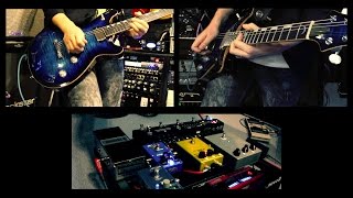 Such a killer track, so many beautiful sounding melodies in between shred...btw  that 4th finger is flying in from space（00:02:39 - 00:05:34） - Across the Horizon / a2c (G5 2016 Official Guitar Playthrough)