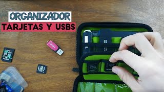 Estuche organizador TARJETAS SD y MEMORIAS USB 🔝🔶