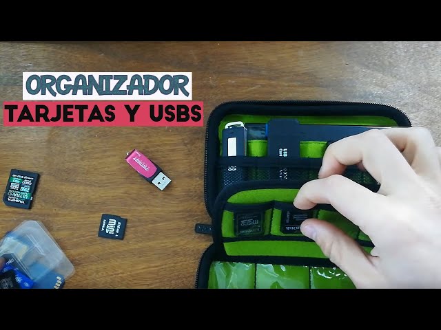 Vídeo relacionado con Bolsa de Almacenamiento para Memoria USB, Funda para Unidad Flash USB con 10 Compartimentos para lápiz de Memoria, Adecuado para Viajar, la Oficina y el hogar