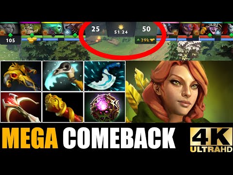 From Bad Start To BOSS Windranger VS Mega Creeps Crazy Hard Game Comeback 7.29 Dota 2