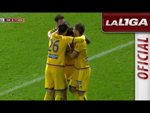 Gol de Urko Vera en propia puerta (0-1) en el SD Eibar - AD Alcorcón - HD