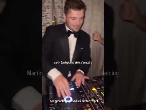 Martin Garrix playing at a friend's wedding. #martingarrix #edm #dj #wedding