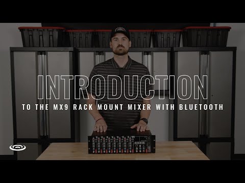 Pure Resonance Audio MX9 9 Channel Rack Mount Mixer with Bluetooth and Effects image 4
