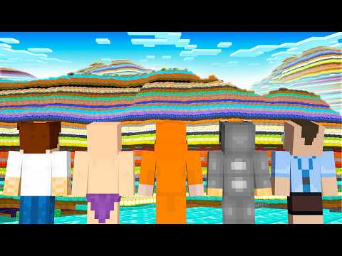 Minecraft, but EVERY Layer is a Random Block