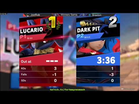 Hotsauce Ultimate #5 - Braxton (Lucario) vs JonRob (Pit, Mewtwo) - Winners Semis