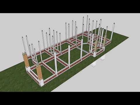 TAHAPAN PEMBANGUNAN KONSTRUKSI RUMAH MINIMALIS MODERN #sketchup