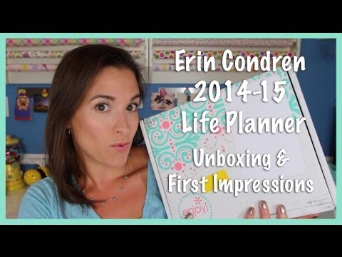 Erin Condren 2014-15 Life Planner: Unboxing & First Impressions Video
