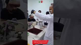 جانب من الجزء العملي لقسم تقنيات المختبرات الطبية 