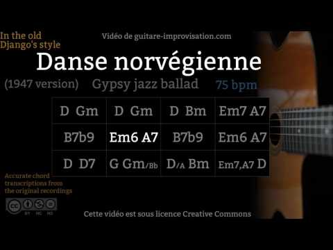Danse Norvégienne - Gypsy jazz Backing track / Jazz manouche