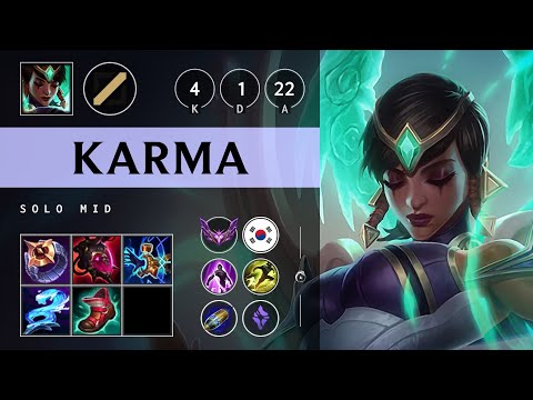 Karma Mid vs Xerath - KR Master Patch 25.10