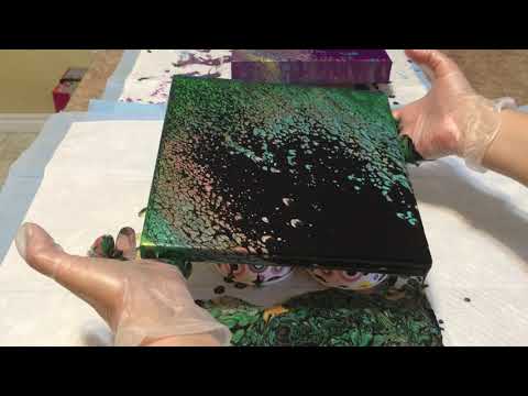 #3 “dump and swirl” with extreme sheen paints