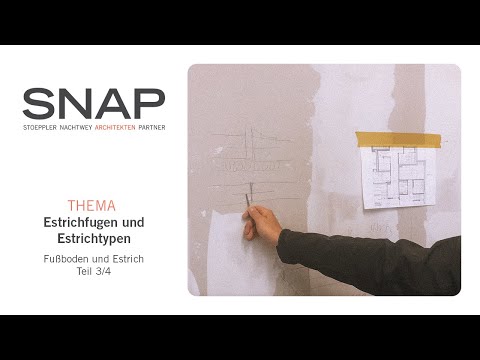 ESTRICHFUGEN und ESTRICHTYPEN I Bewegungsfugen, Scheinfugen und Randfugen erklärt I Teil 3/4