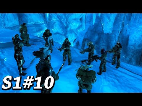 ICE CAVE + LAVA CAVE RUN EVENT ON FOOT!! Ark Survival Evolved The Center Map Gameplay Ep10 Video