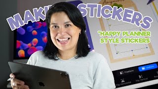 "HAPPY PLANNER" STICKER IN PROCREATE | Making Stickers Series + Freebie