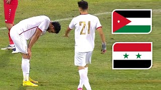 ملخص مباراة الأردن و سوريا | عمر السومة يضيع فرصة بشكل غريب | نصف نهائي الدورة الرباعية 23-9-2022
